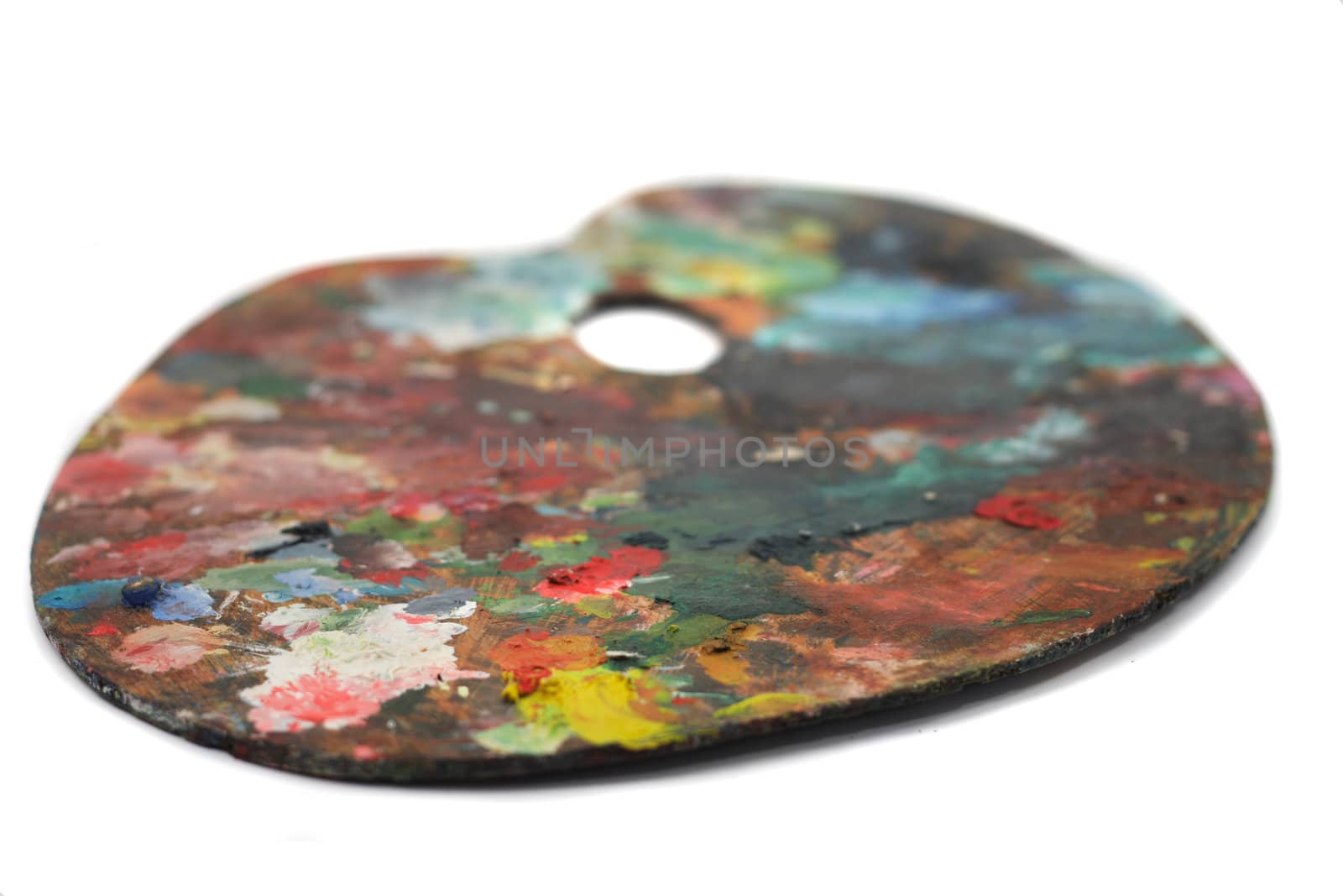 color palette isolated on the white background
