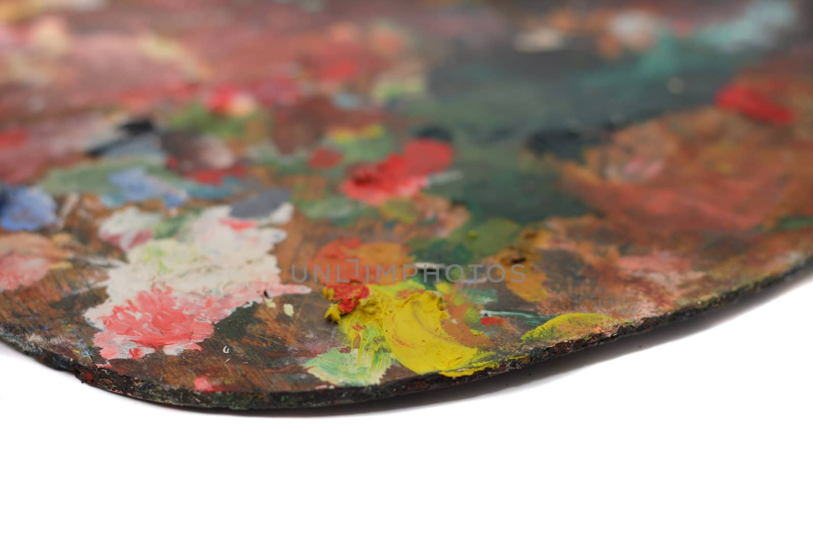 color palette isolated on the white background