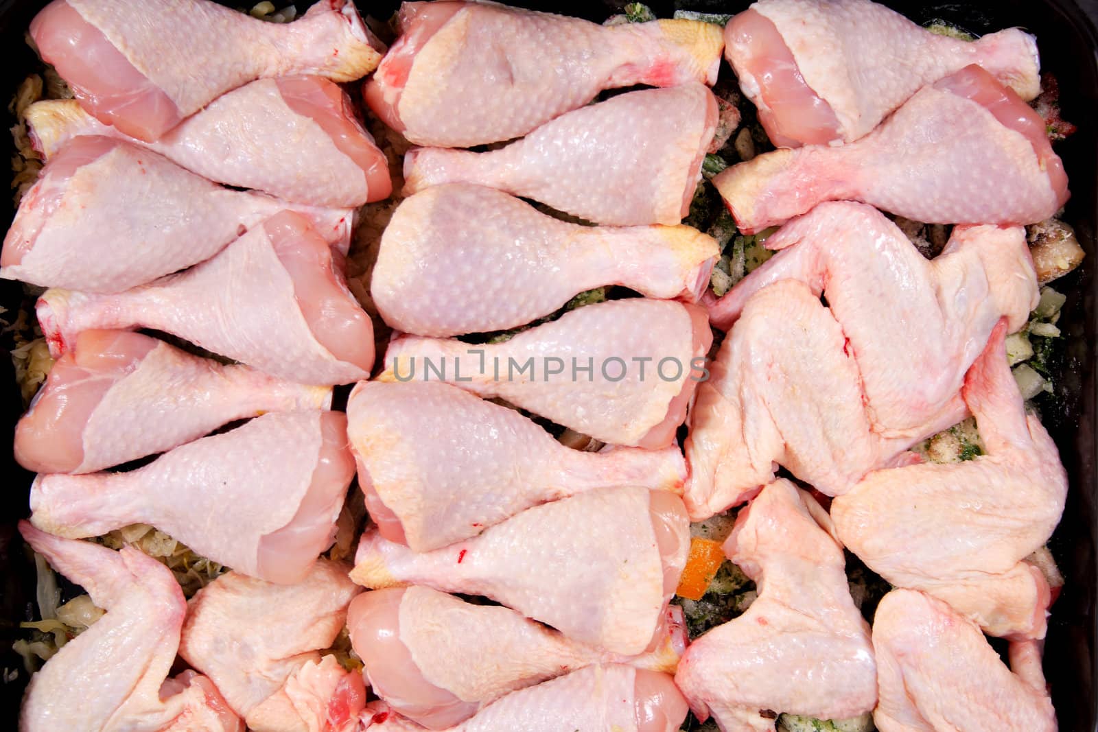 raw chicken legs as nice food background