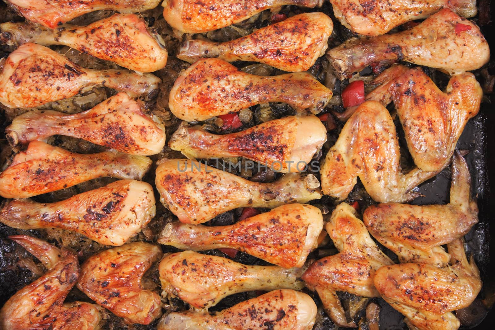 fried chicken legs as very nice food background