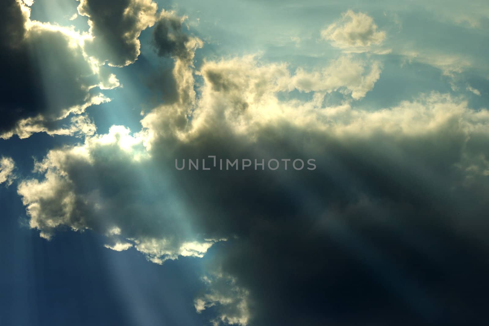 cloud and sun as very nice wheather background