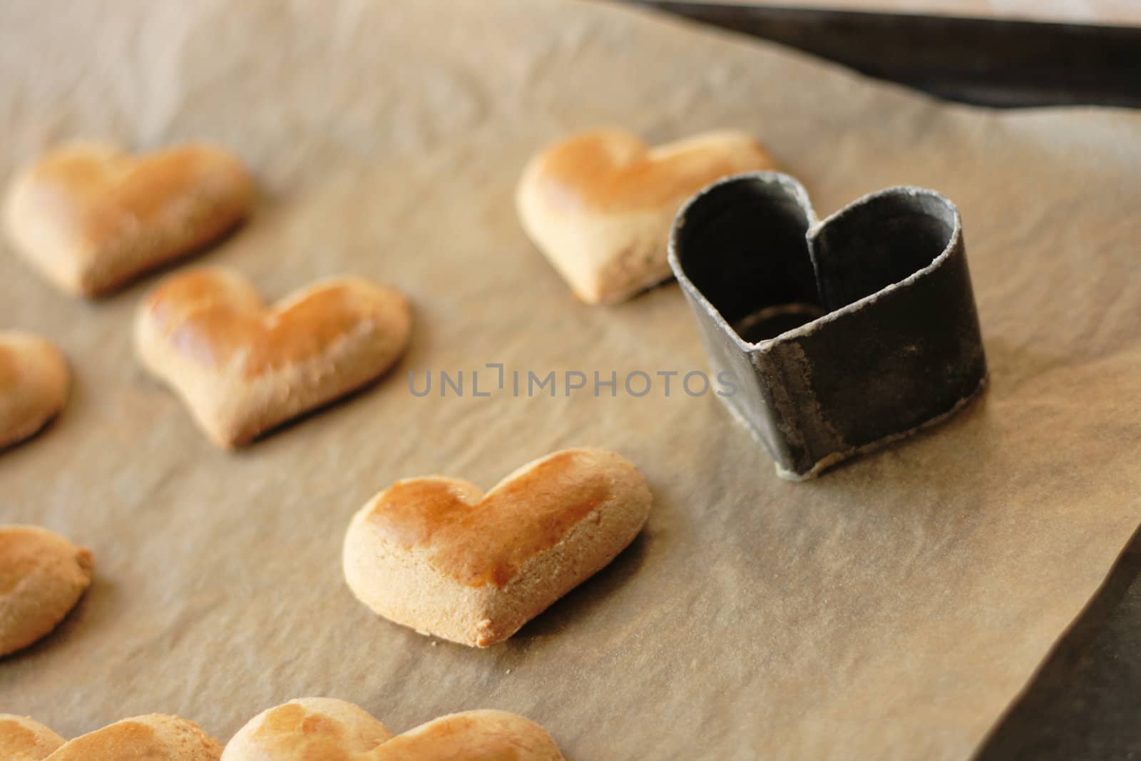 heart cookies as very nice valentine background