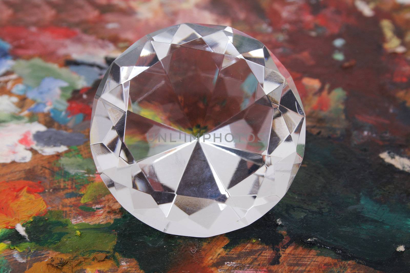 nice luxury diamond on the color background