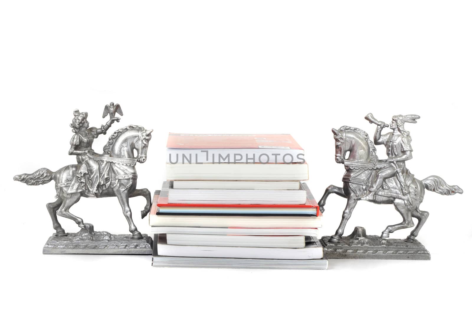 new books isolated on the white background