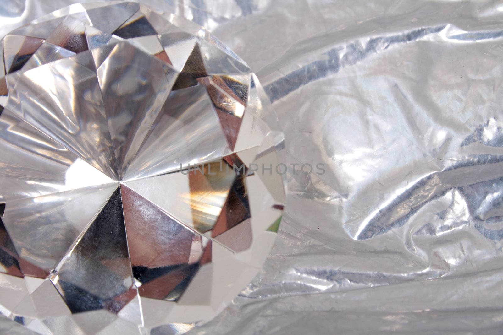 nice luxury diamond on the silver background