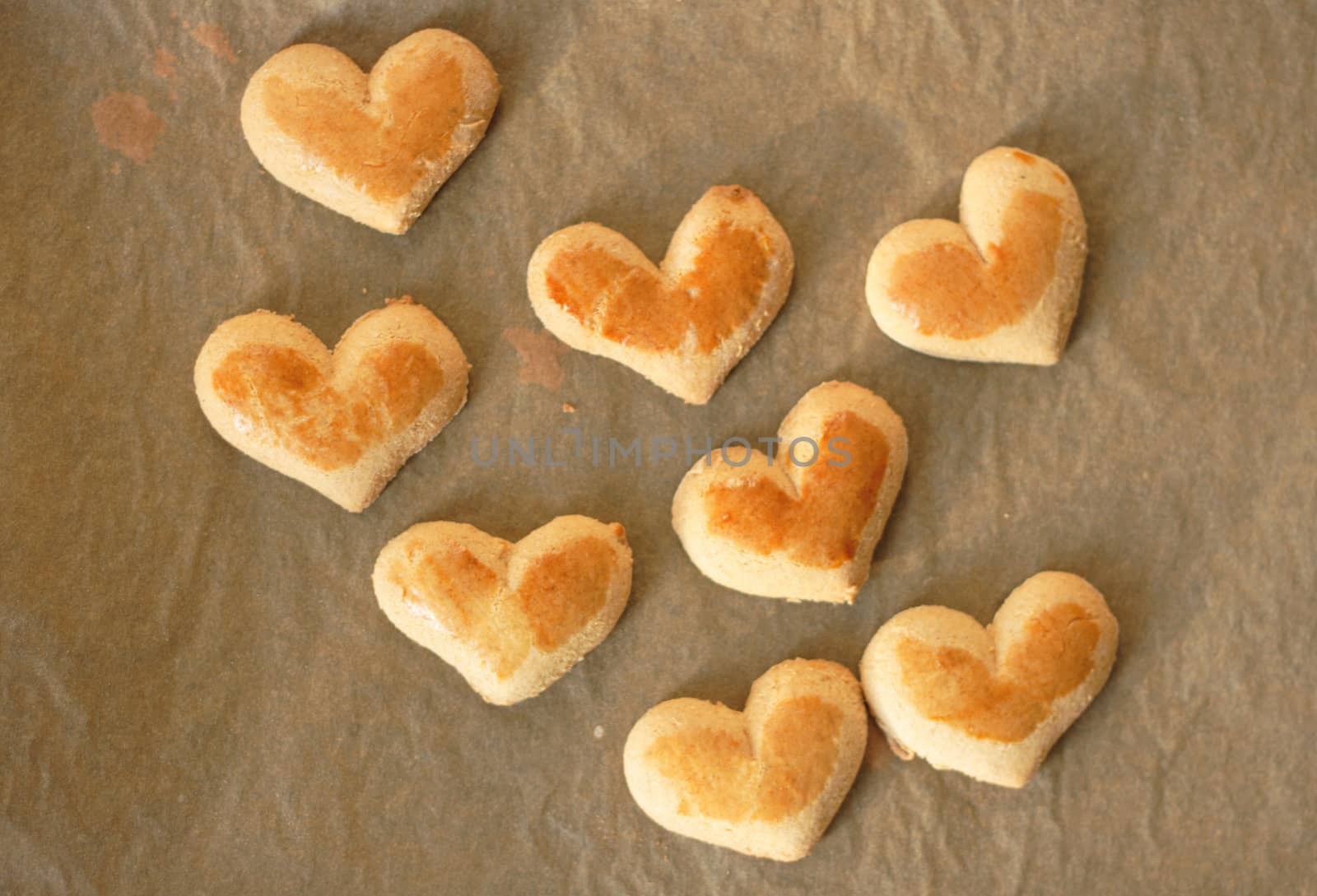 heart cookies as very nice valentine background
