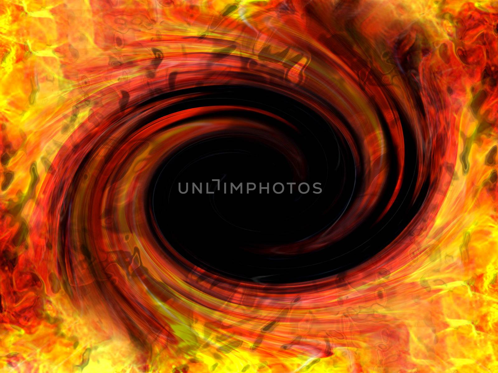 Abstract fire background generated by the computer