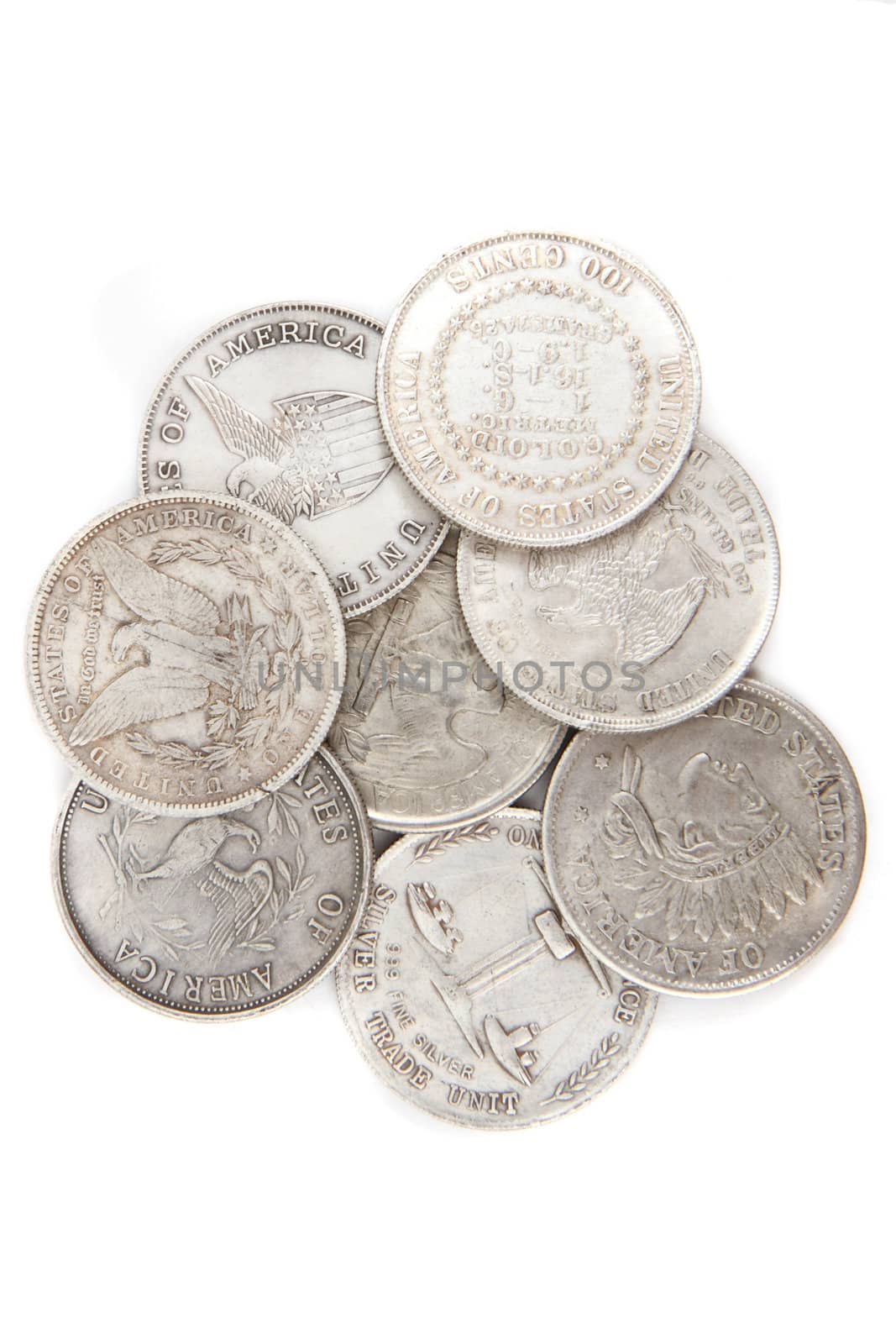 old silver dollars  by jonnysek