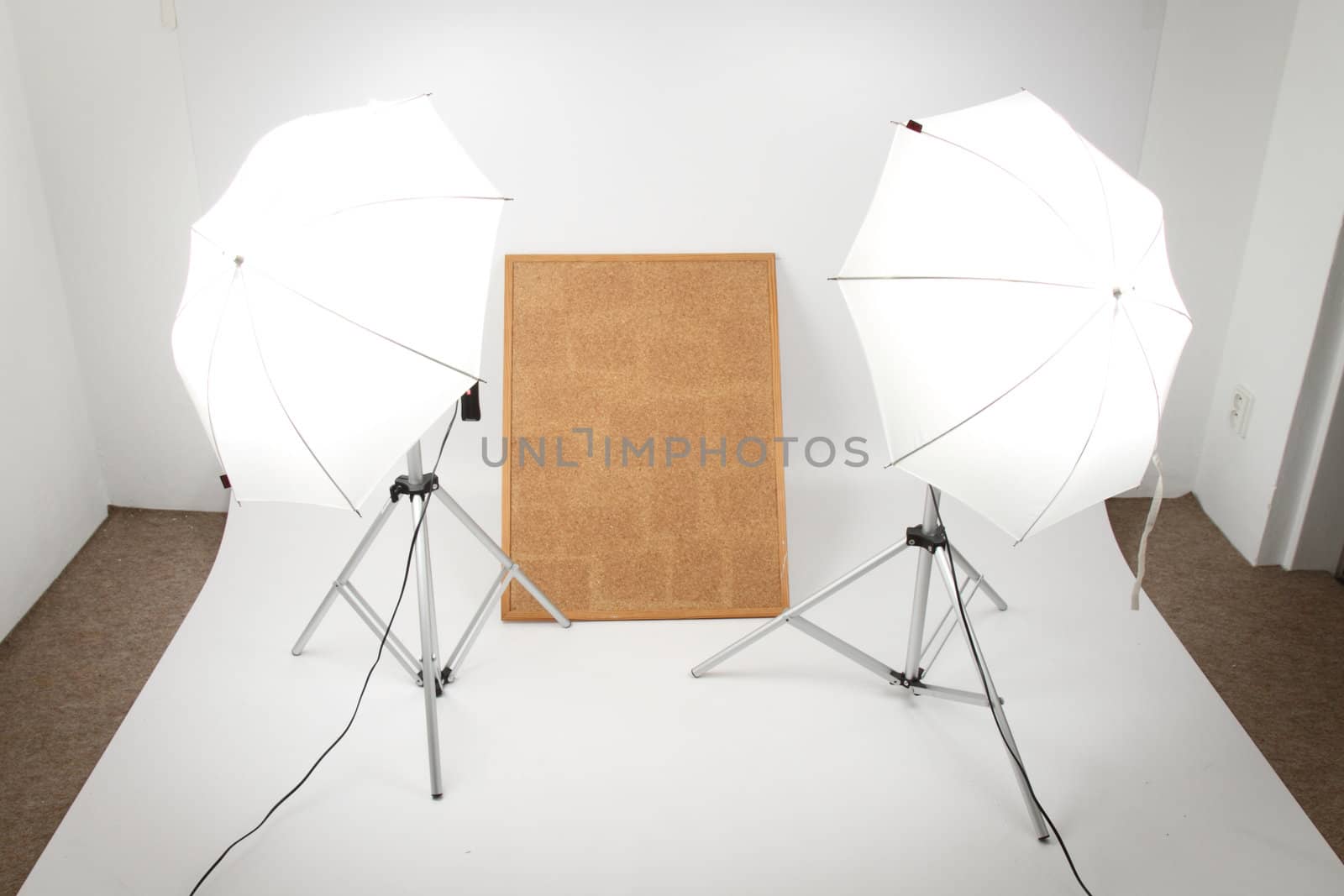 light equipment of very small photo studio 