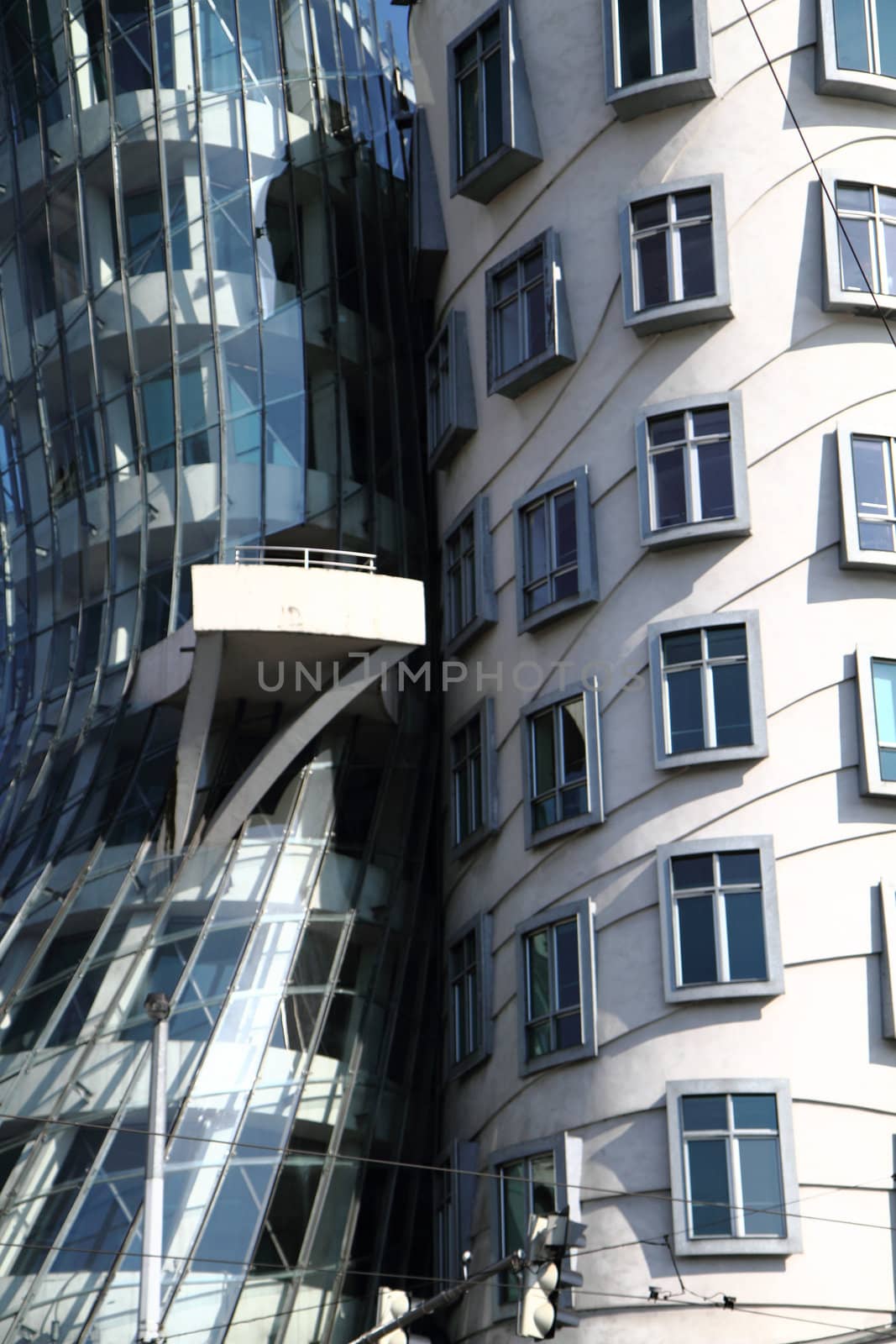 Dancing house in the Prague in the Czech republic