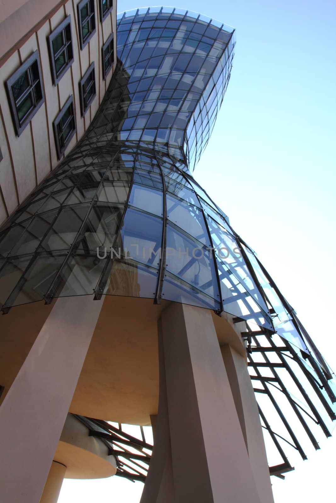 Dancing house in the Prague in the Czech republic