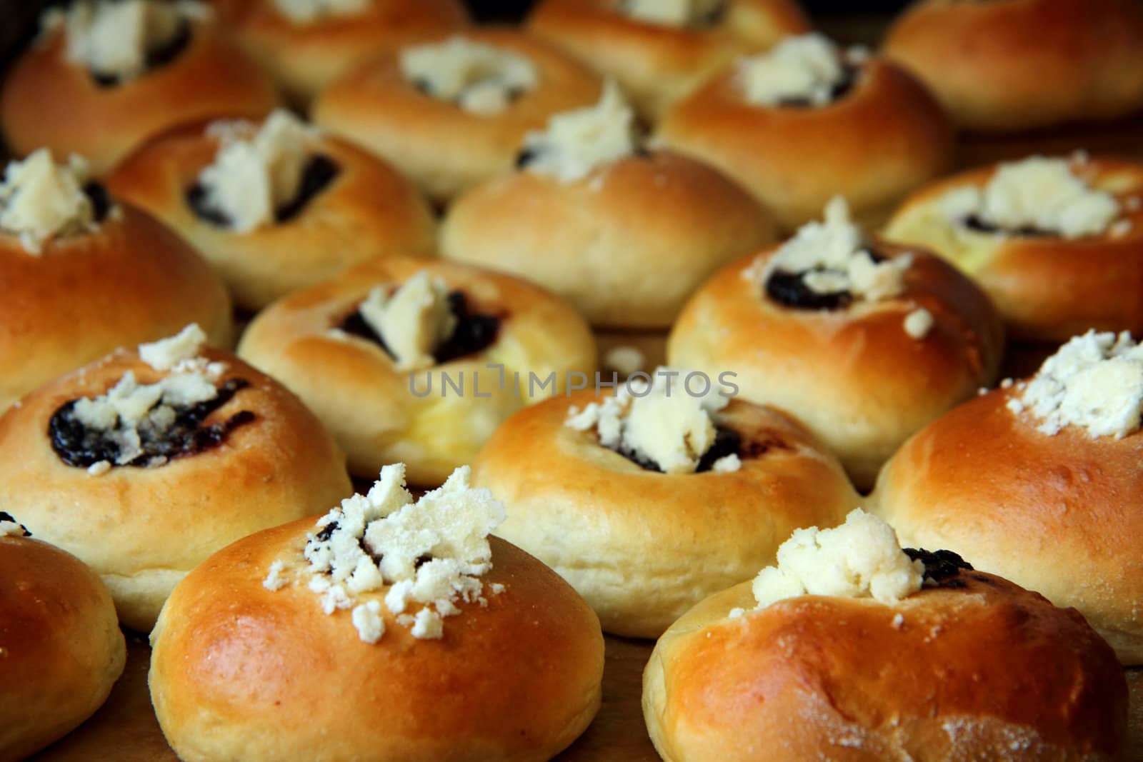 sweet czech cakes as very nice food background