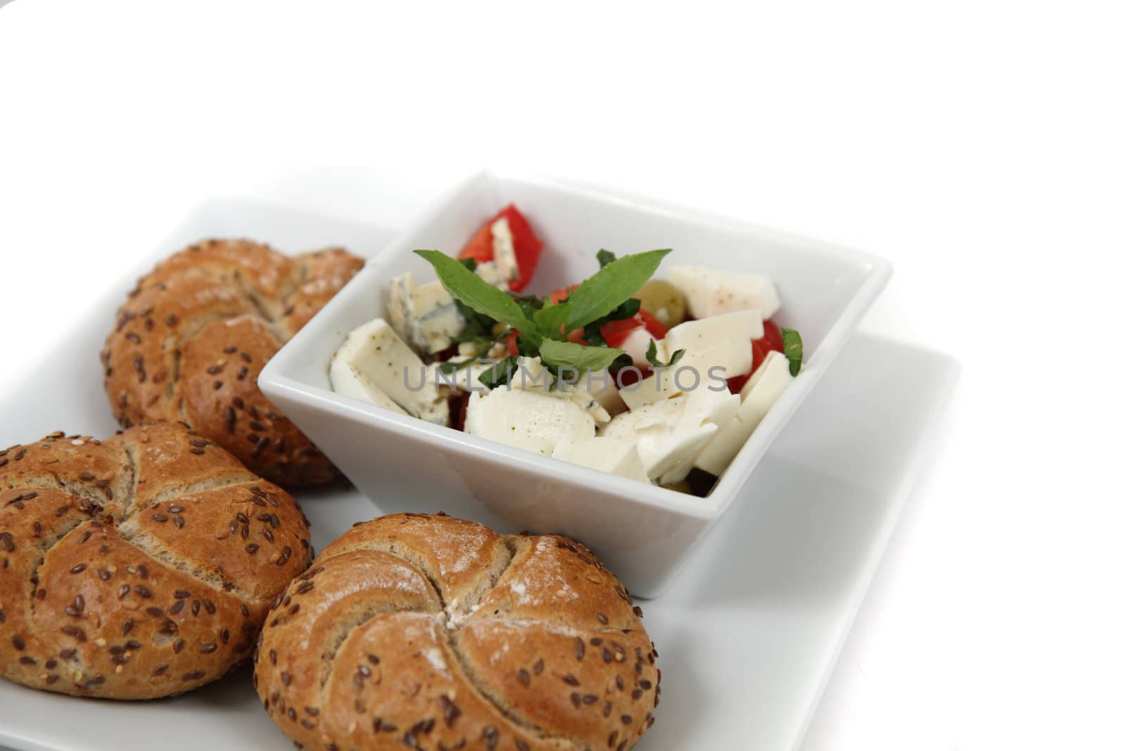 vegetarian food isolated on the white background