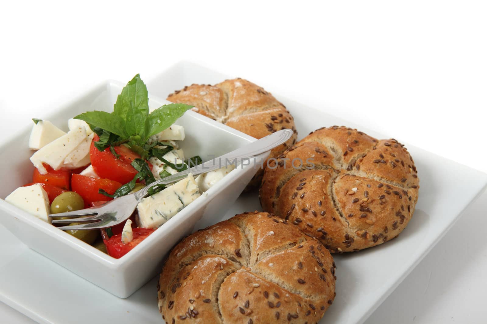 vegetarian food isolated on the white background