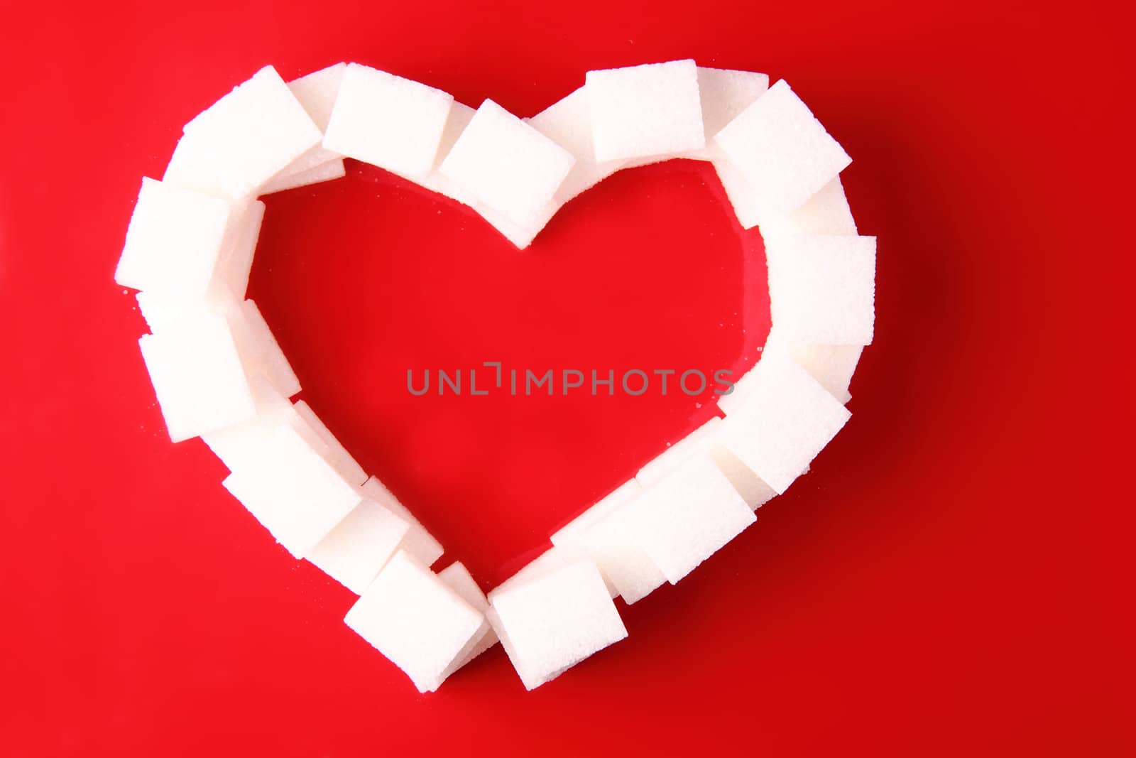 nice sugar heart as very nice valentine and mothers day background