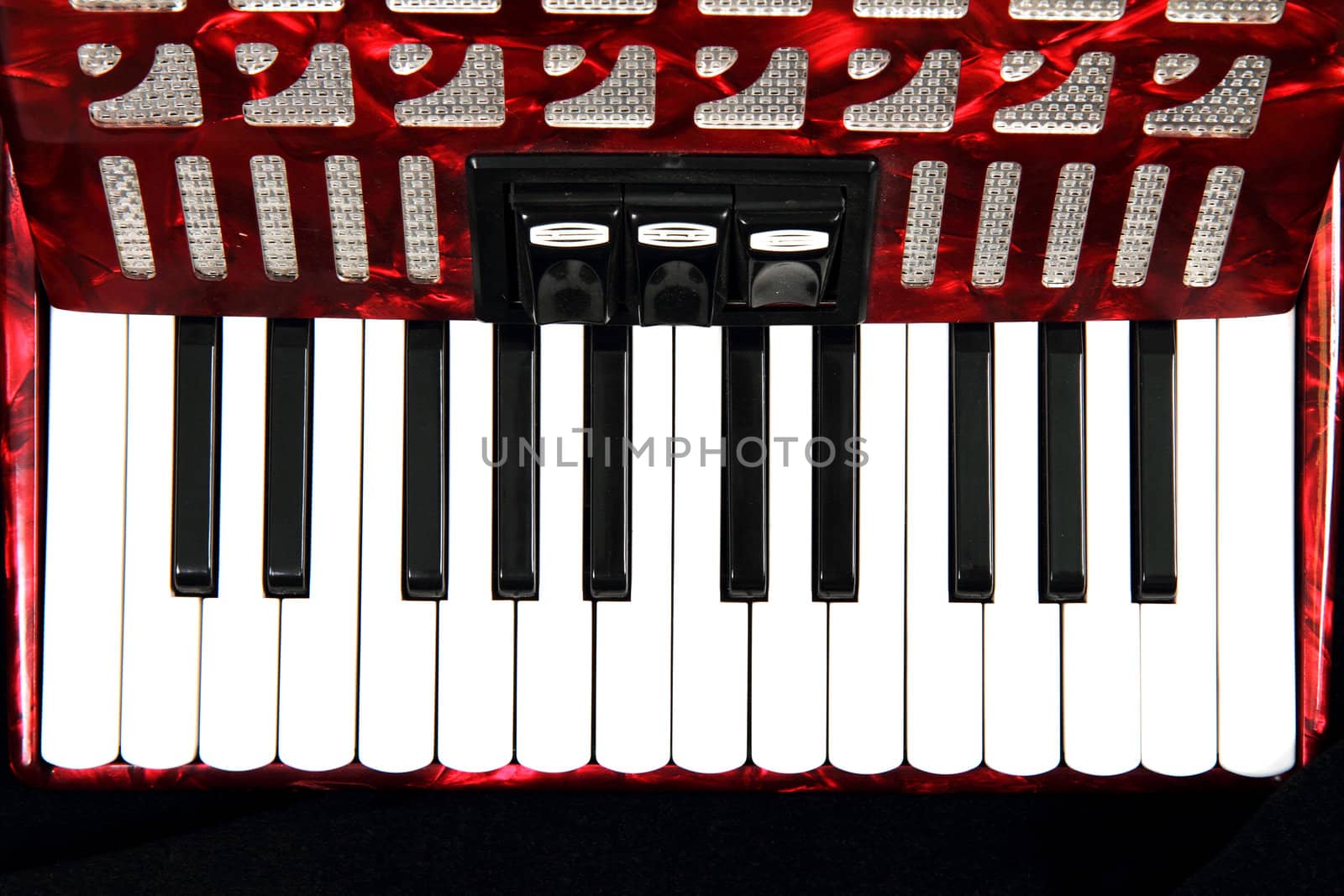red accordion detail as nice music background