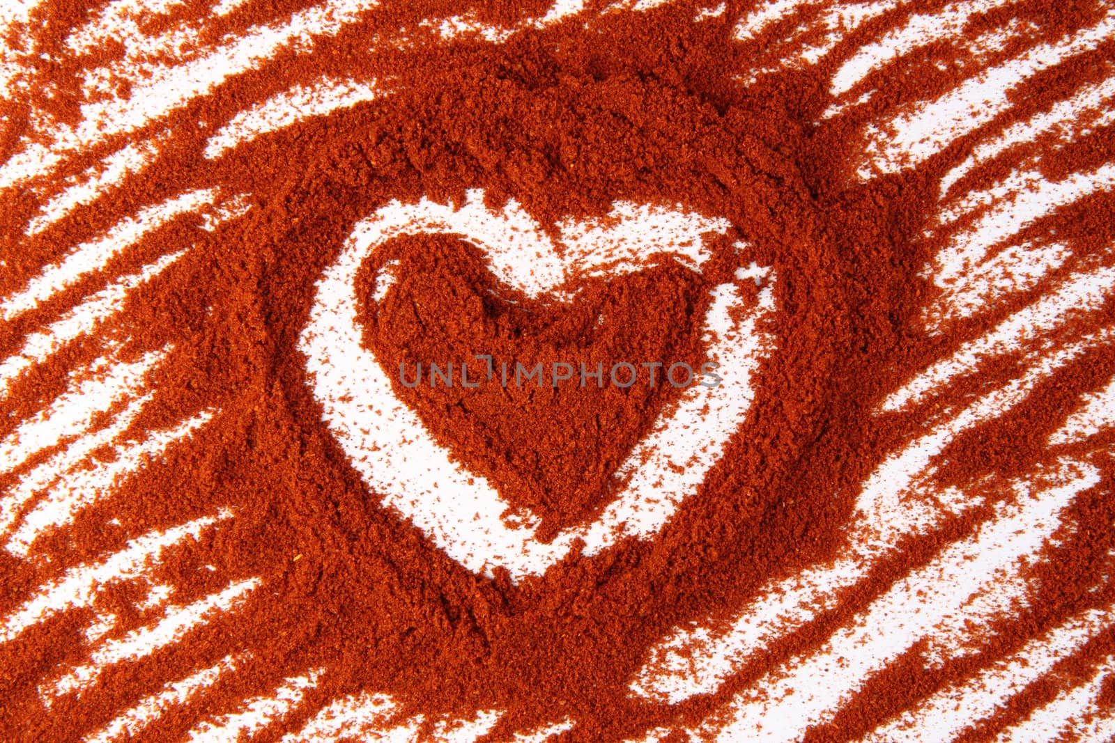 valentine heart from the hot red spice