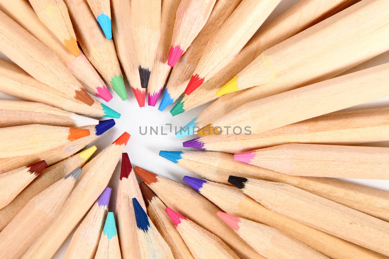 color crayons as very nice educational background