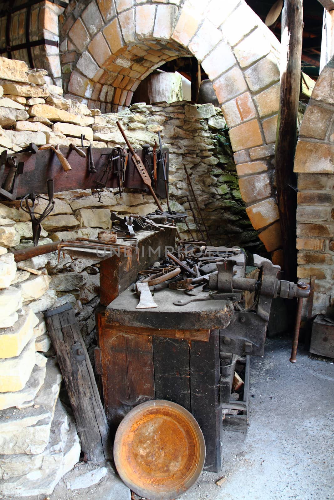 nice blacksmithing in the historic village