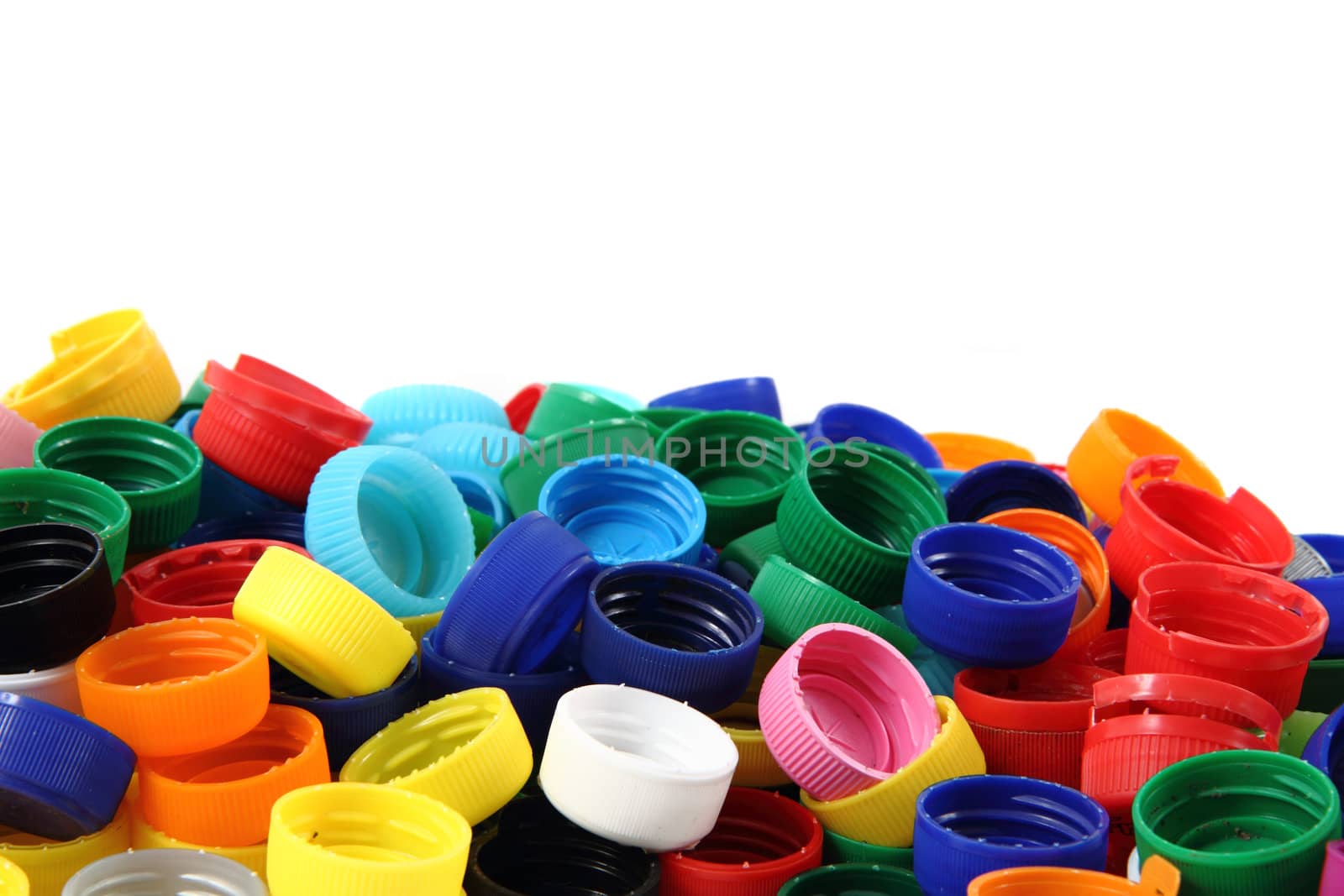 color plastic caps as nice color background