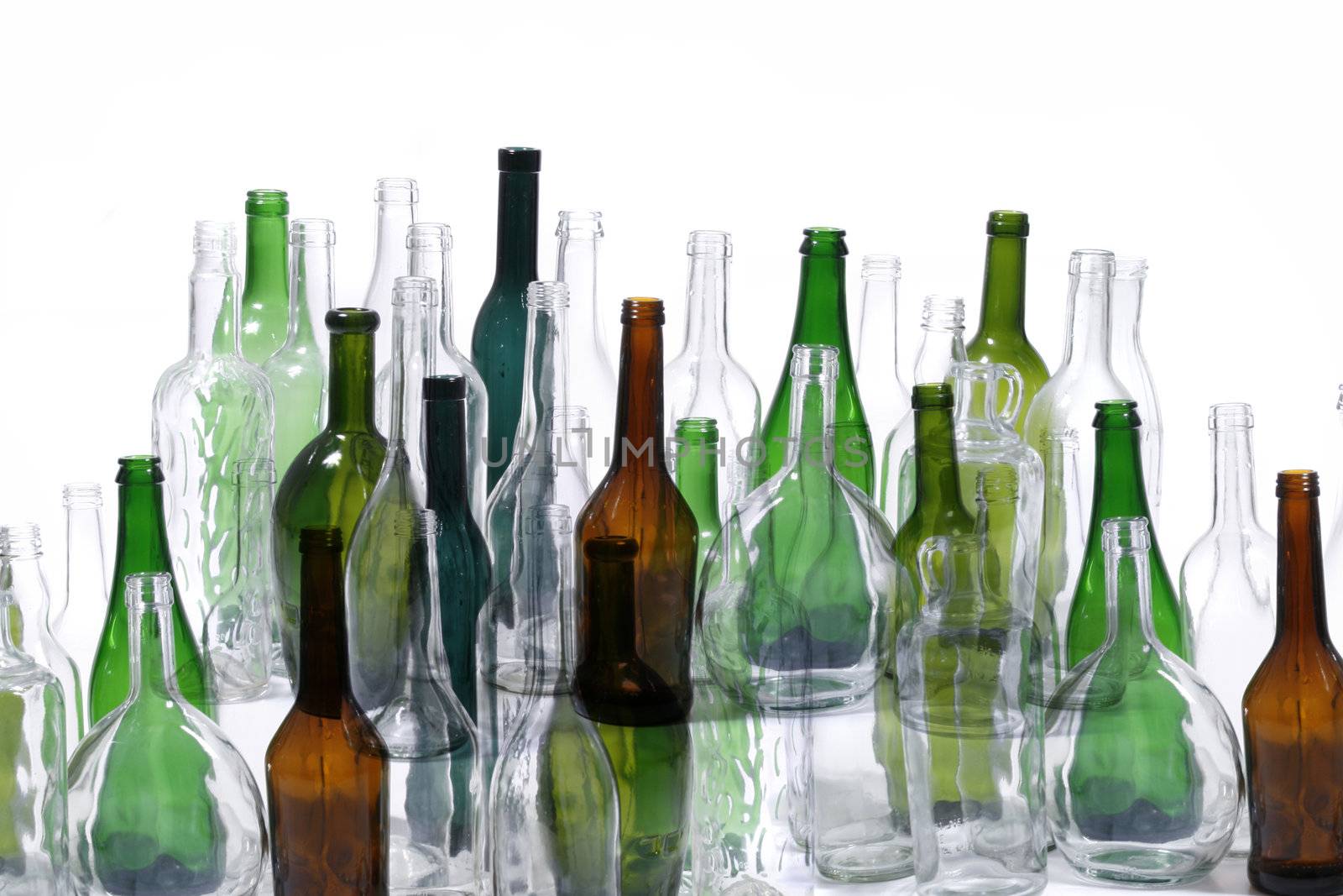 glass bottles by jonnysek