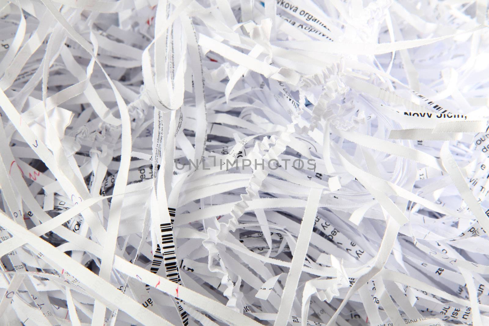 shredded paper background by jonnysek