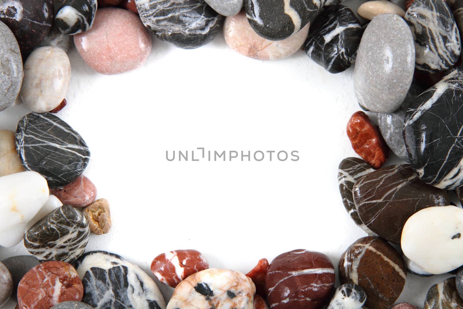 color stones background as frame by jonnysek