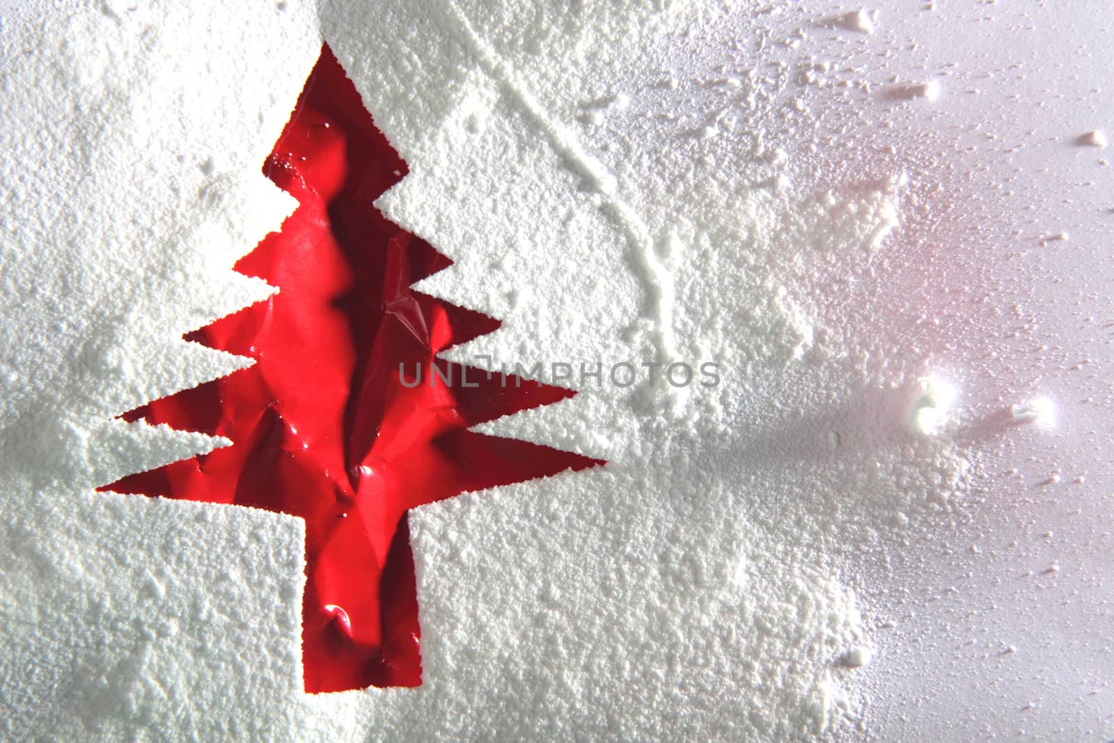 christmas tree from the paper and snow by jonnysek