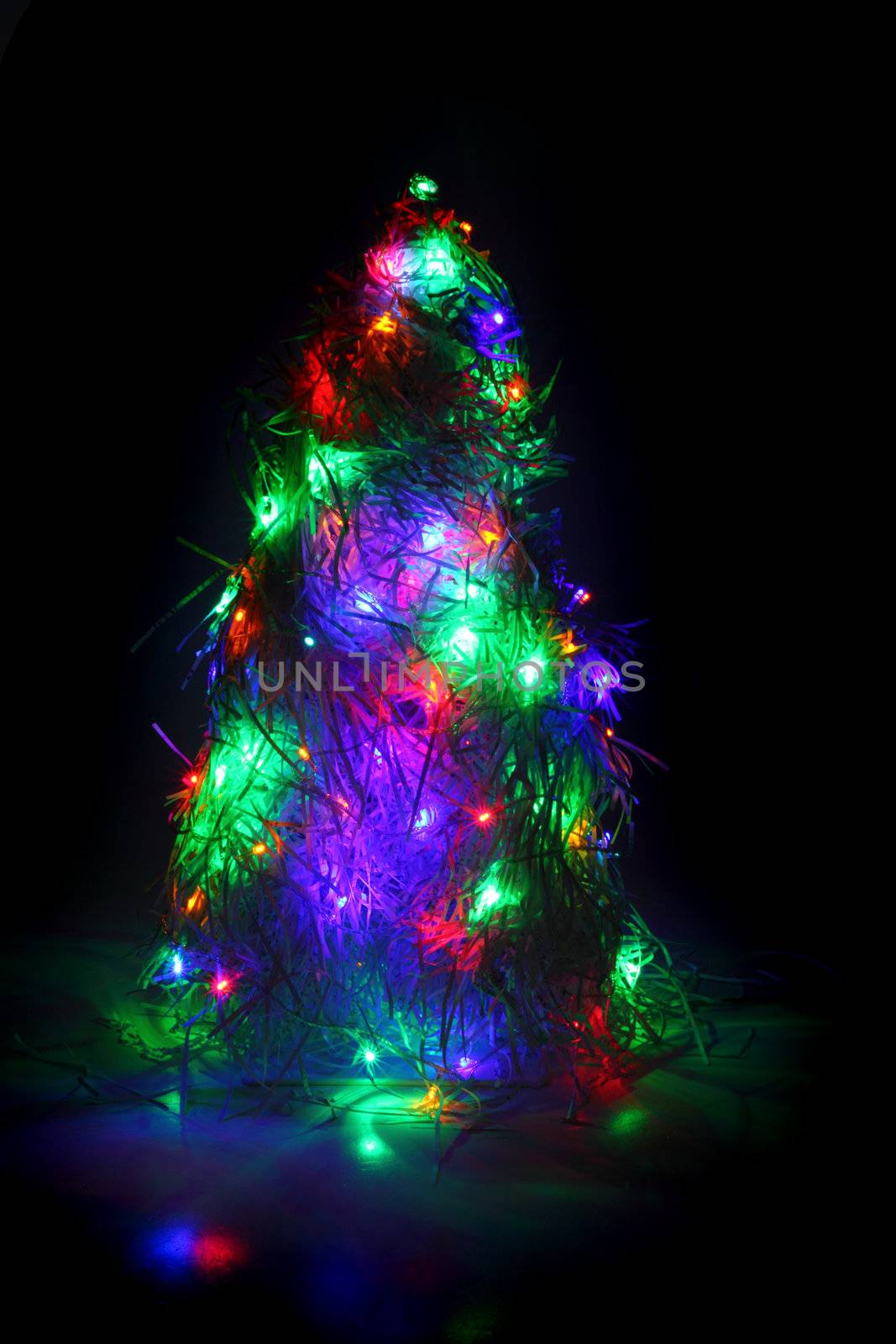 christmas tree form the color xmas lights by jonnysek