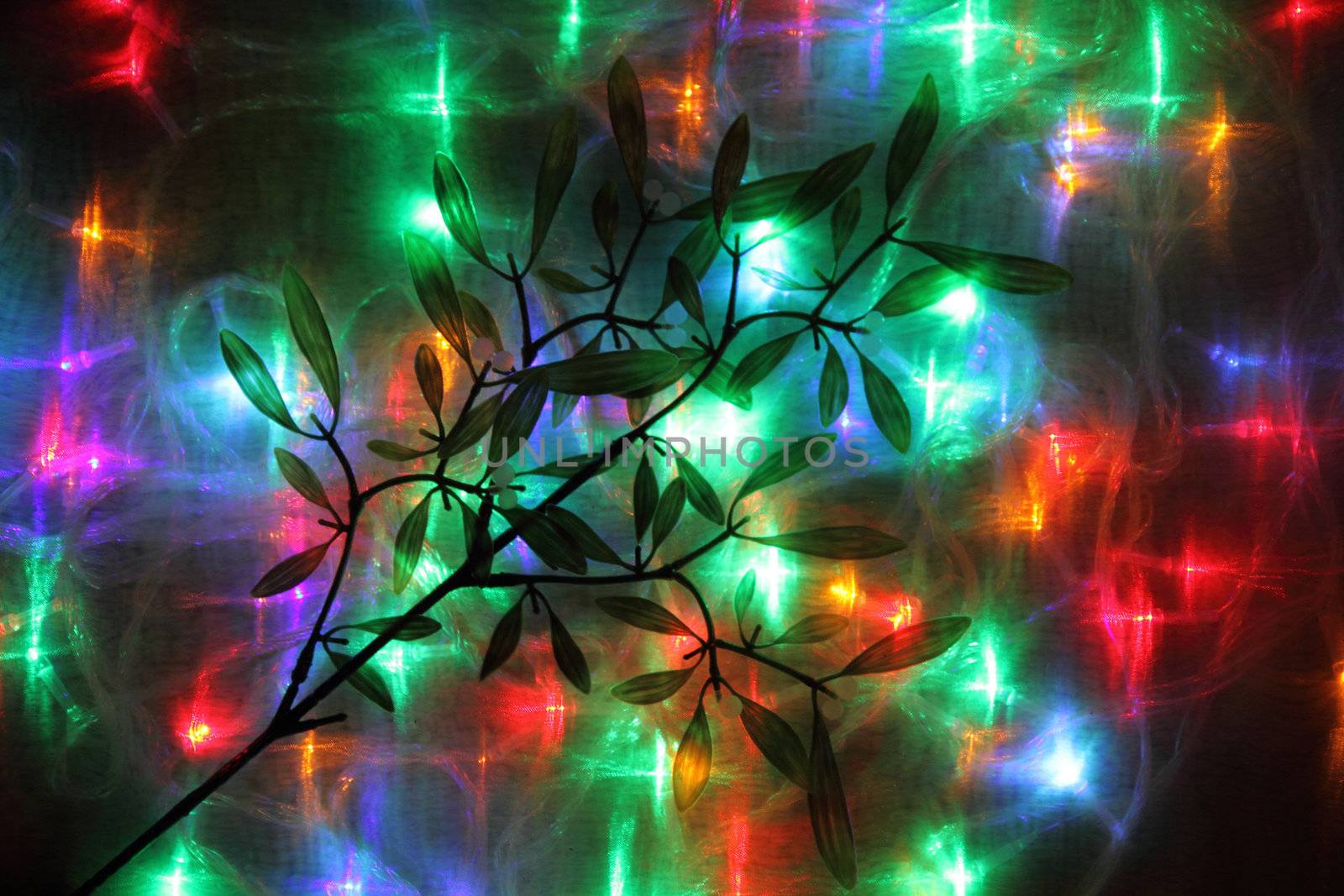 christmas abstract background from the xmas lights