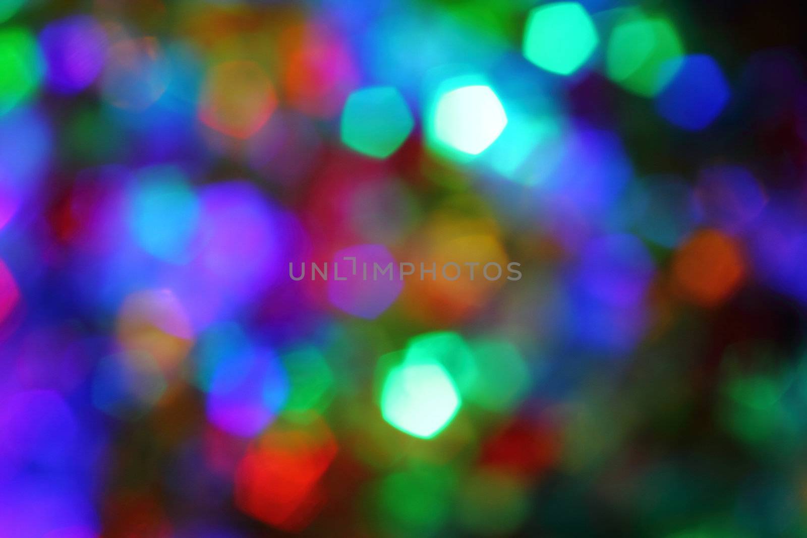 christmas background from the color lights by jonnysek