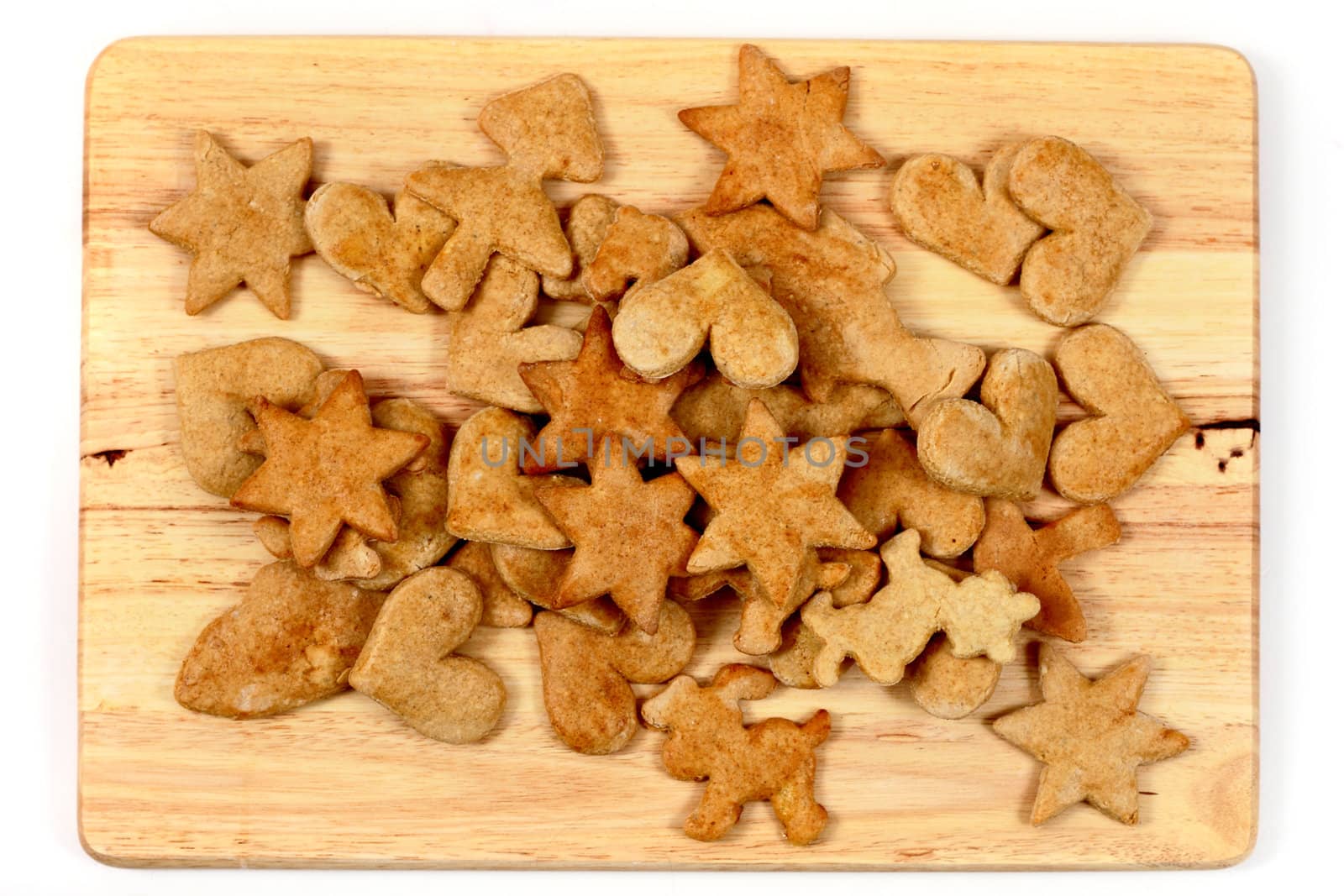 ginger bread  isolated on the white background