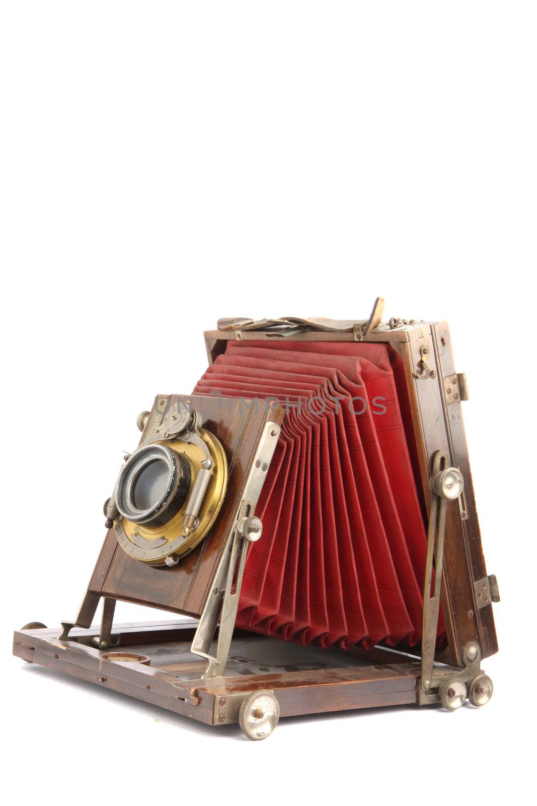 old photo camera isolated on the white background