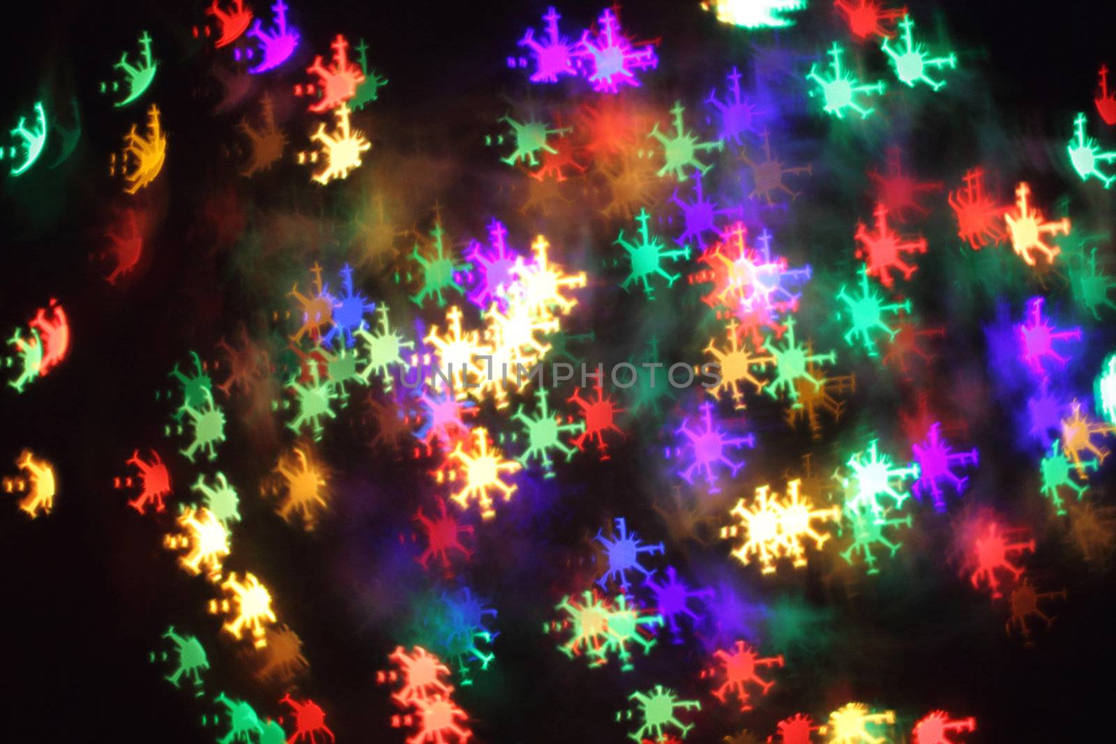christmas abstract background from the xmas lights