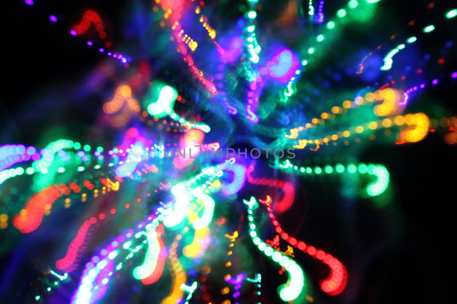 christmas abstract background from the xmas lights