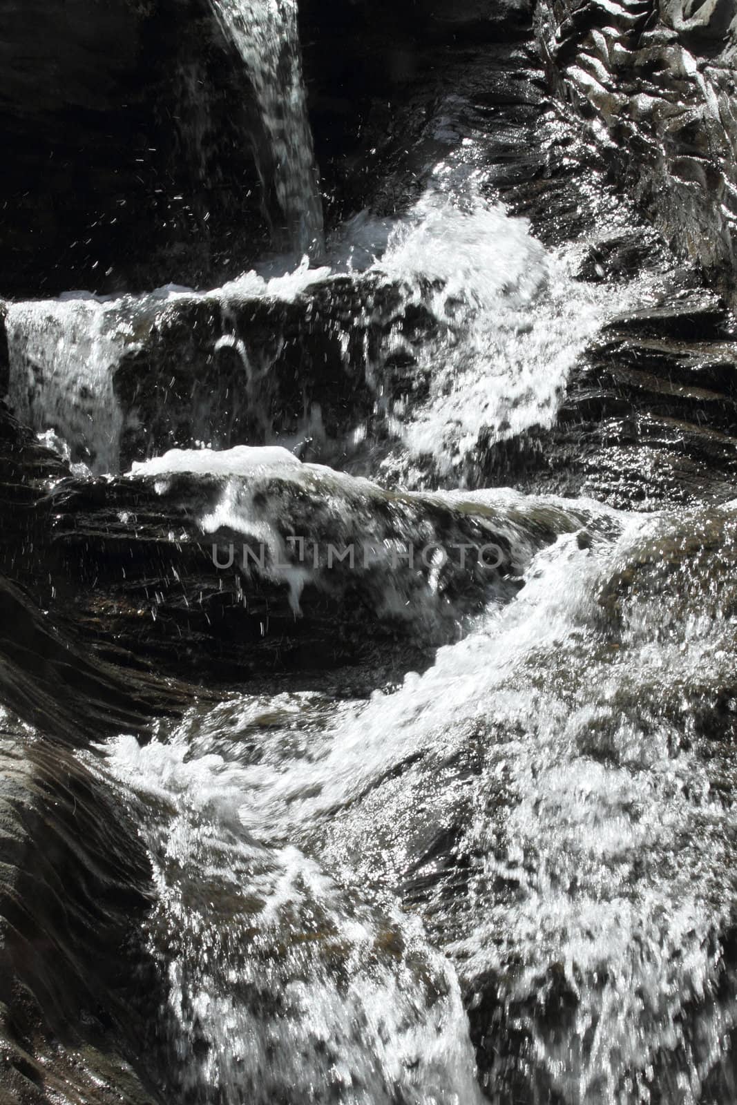 detail of waterfalls as very nice natural background