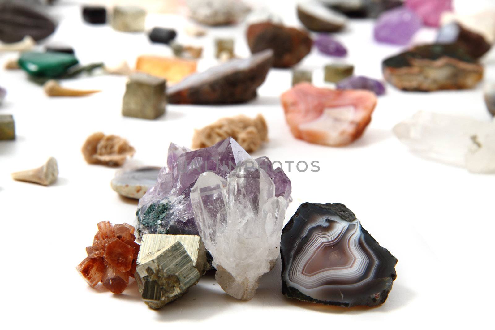 color gems as very nice natural mineral background