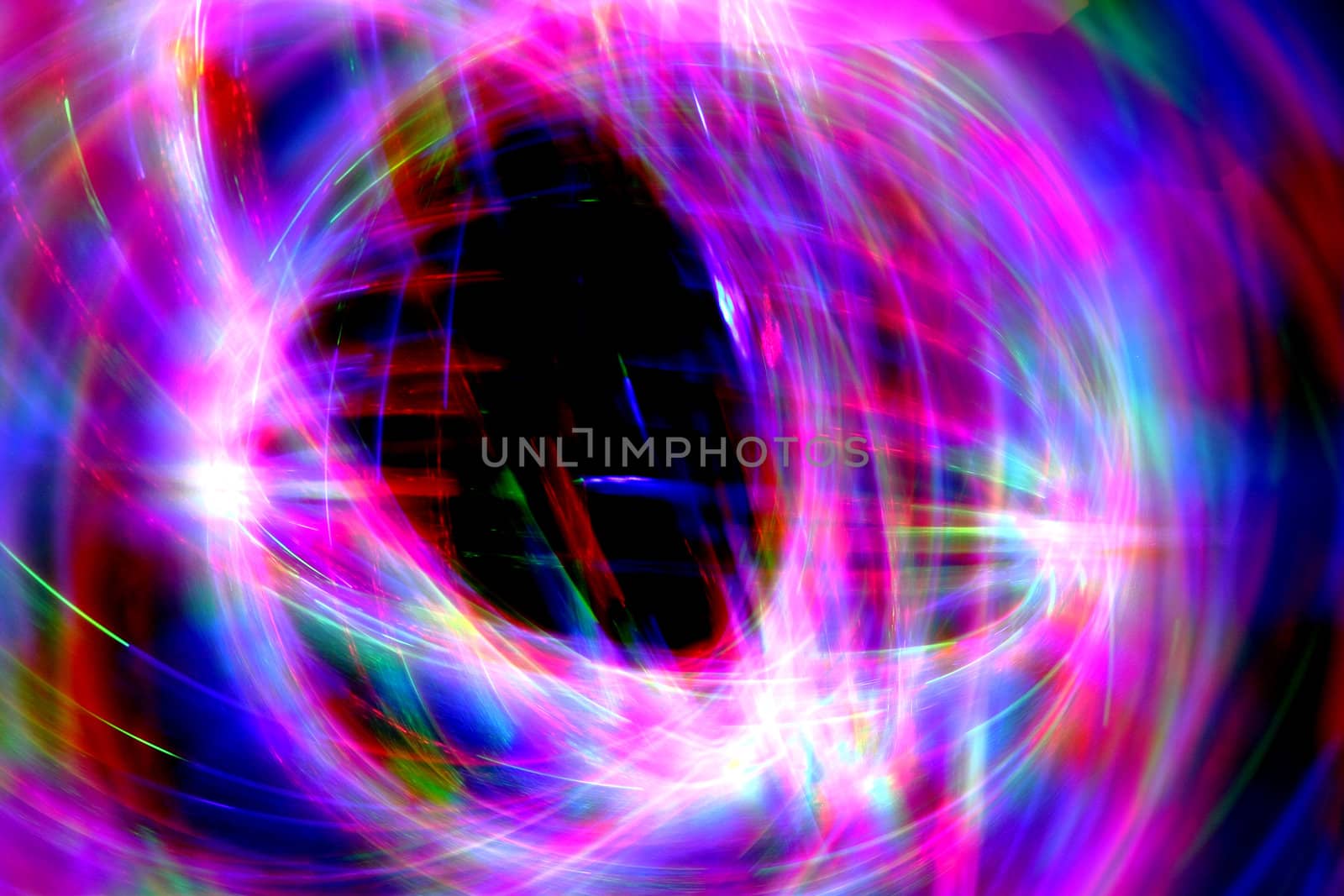 christmas lights in the motion as abstract color texture