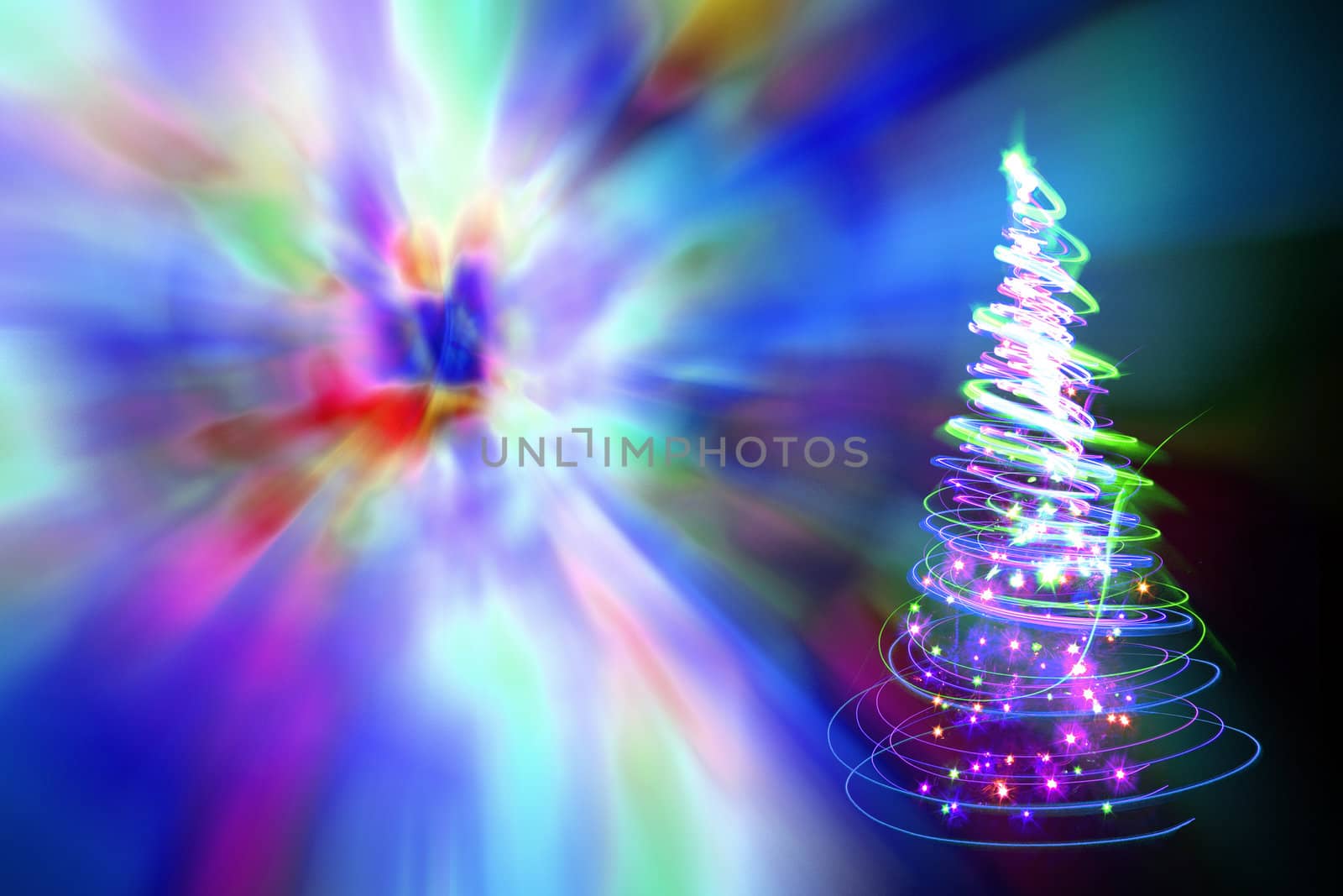 abstract xmas background from the color chrismtas lights