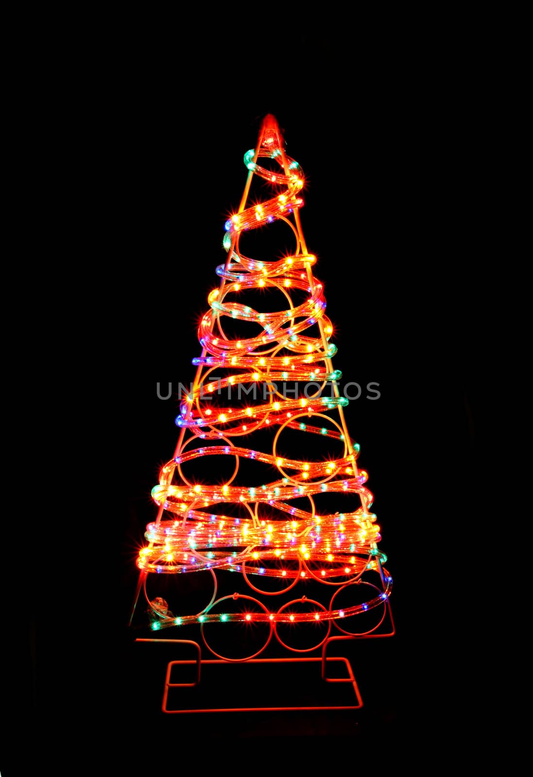 xmas tree from the christmas lights by jonnysek