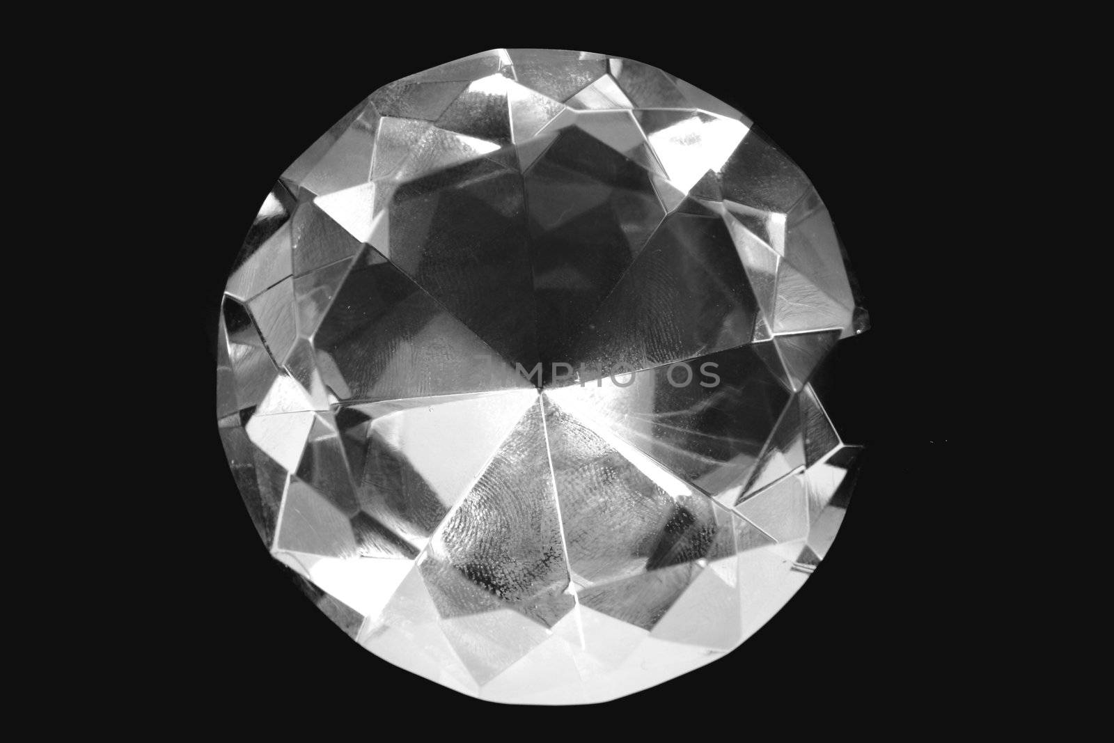 diamond on the black background by jonnysek