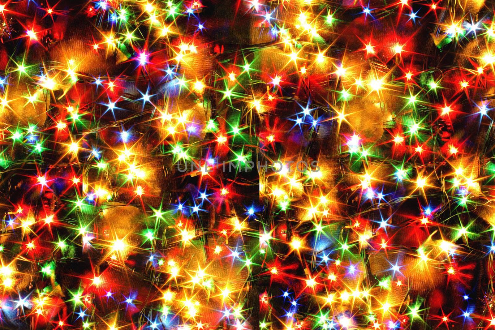 christmas color lights as nice christmas background