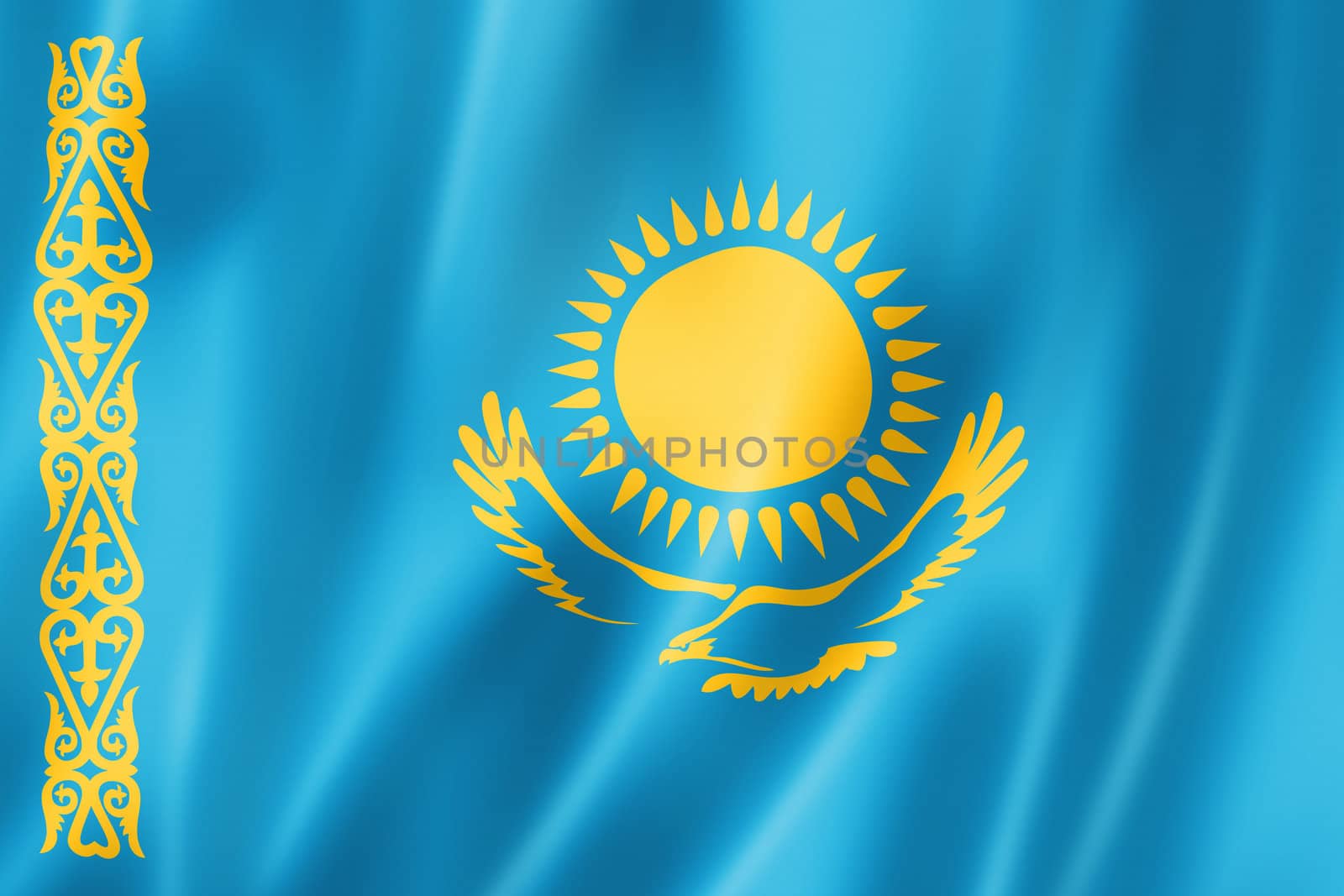 Kazakhstan flag by daboost