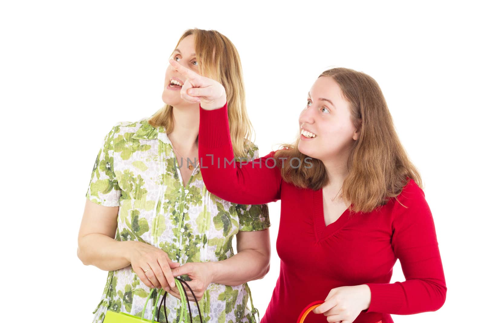 Two women on shopping tour by gwolters