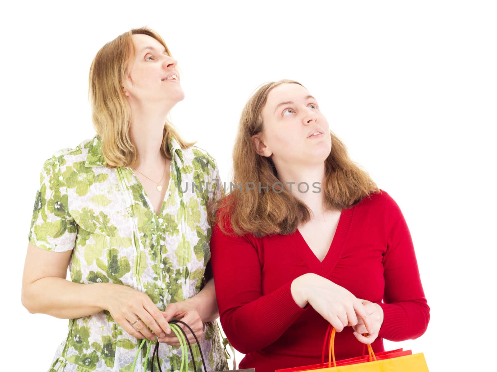 Two women on shopping tour