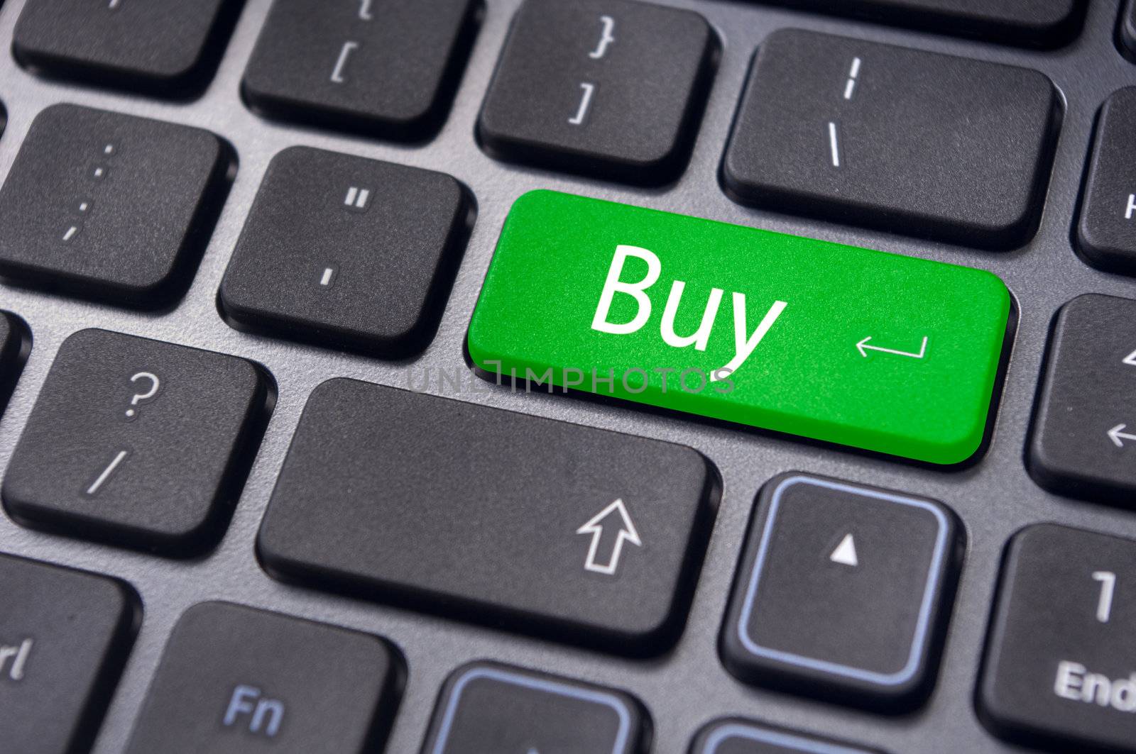 a buy message on keyboard key, for online shopping or stock market investment concepts.