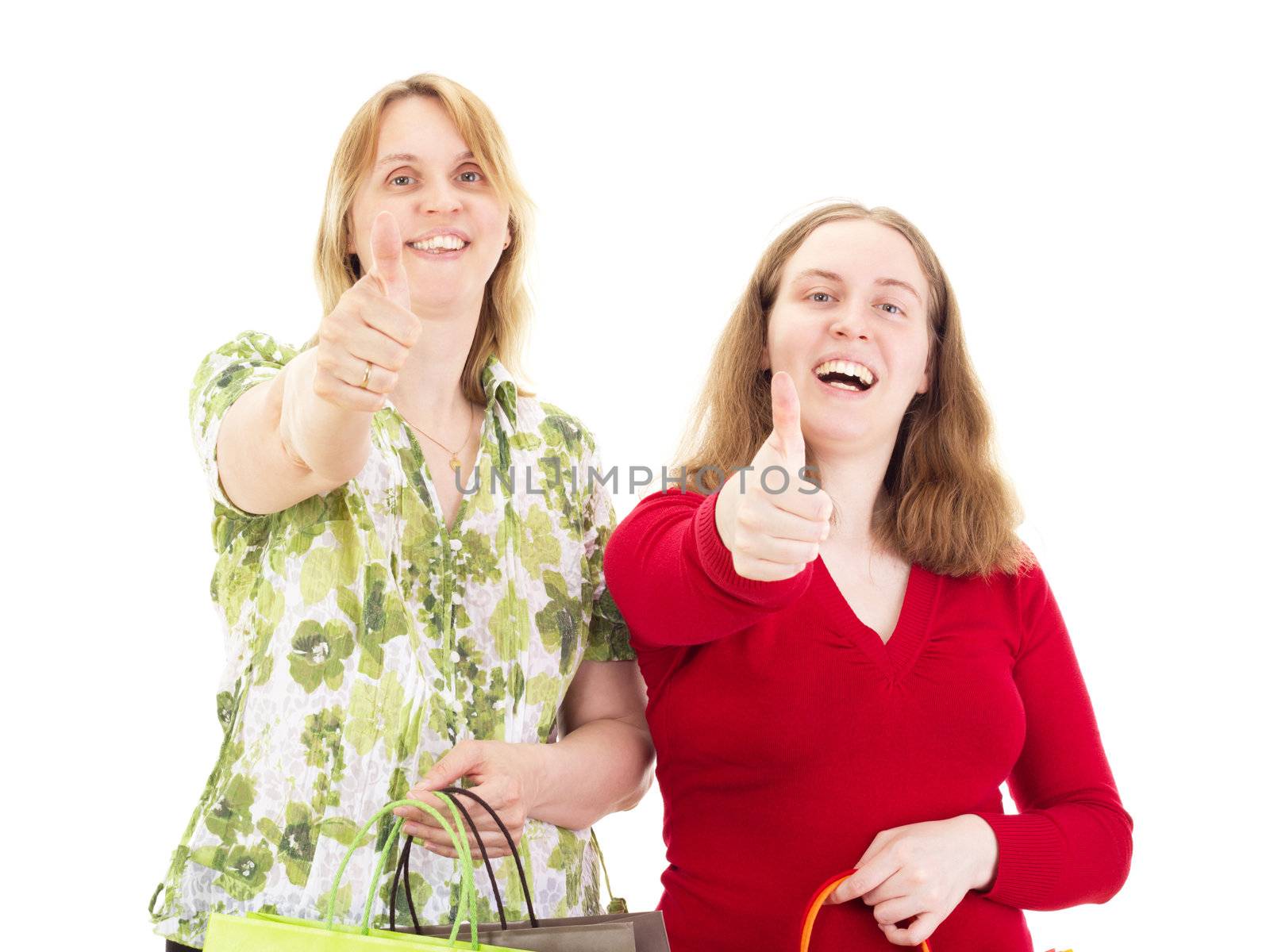 Two women on shopping tour