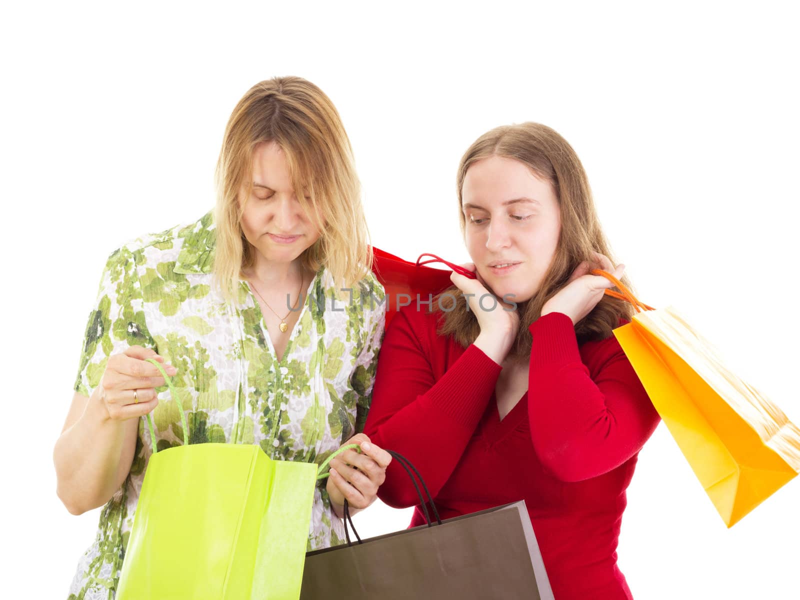 Two women on shopping tour
