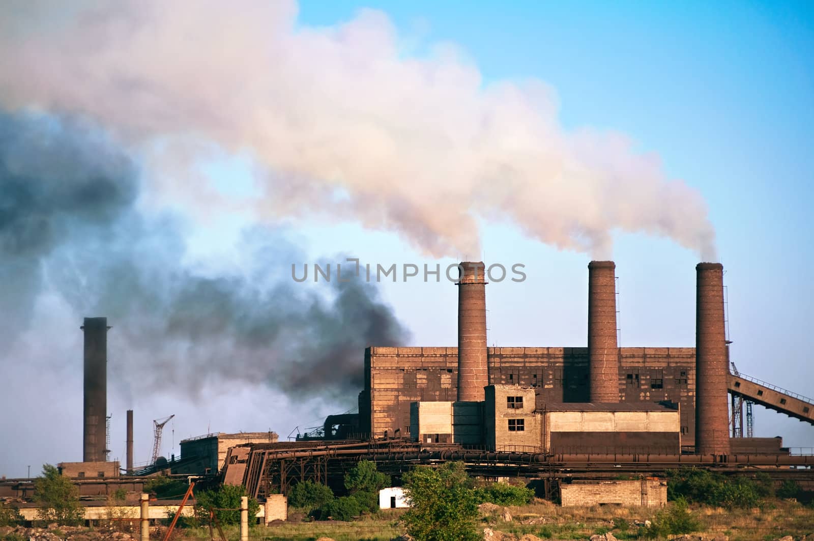 Steel factory. Pollution. by bashta