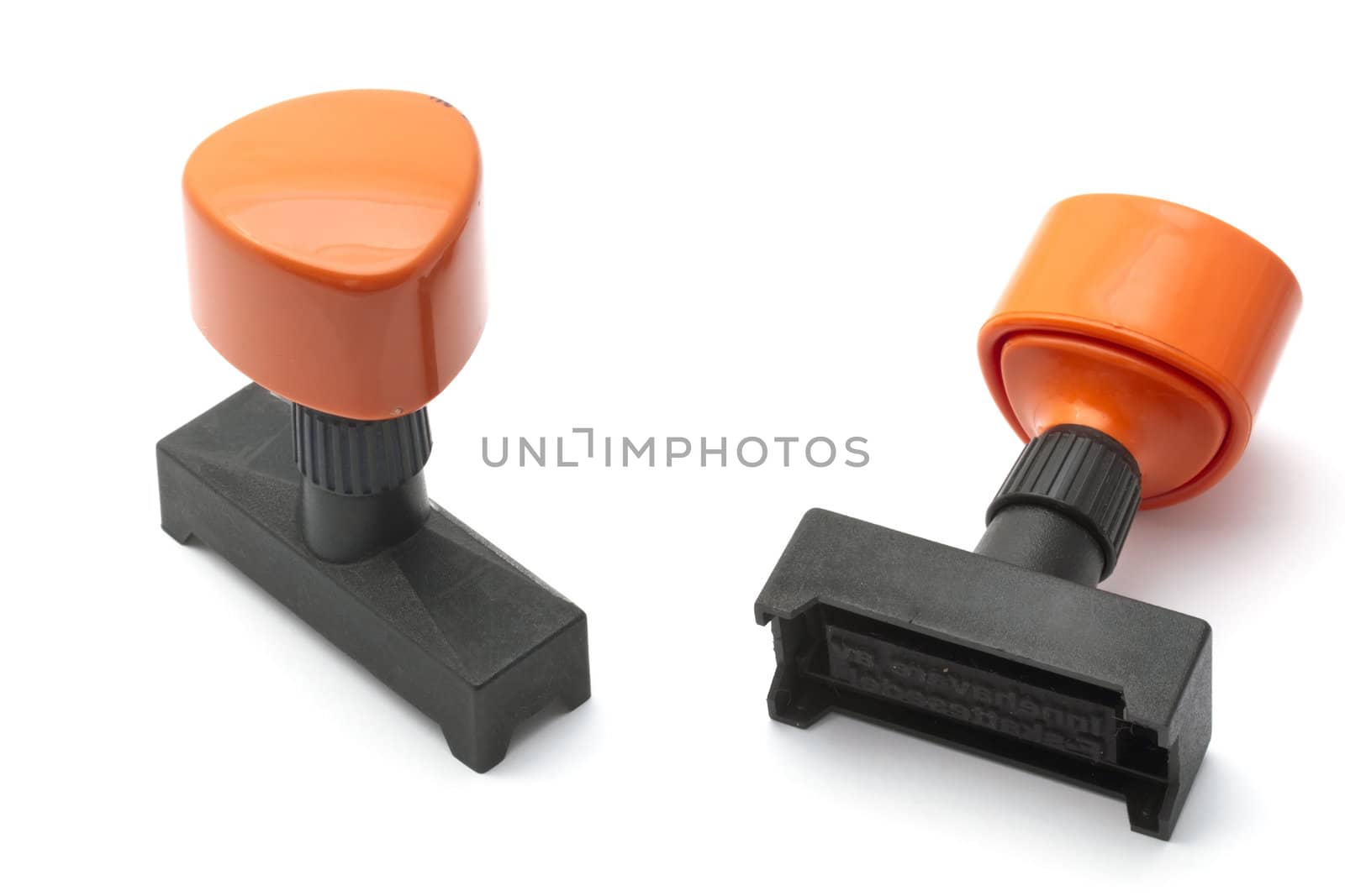 A rubber stamp isolated on white background 